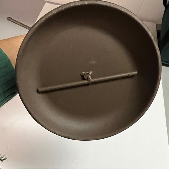 Brushed Metal Rabbit Weathervane T Bar Kitchen Towel Stand Holder - Picture 6 of 6